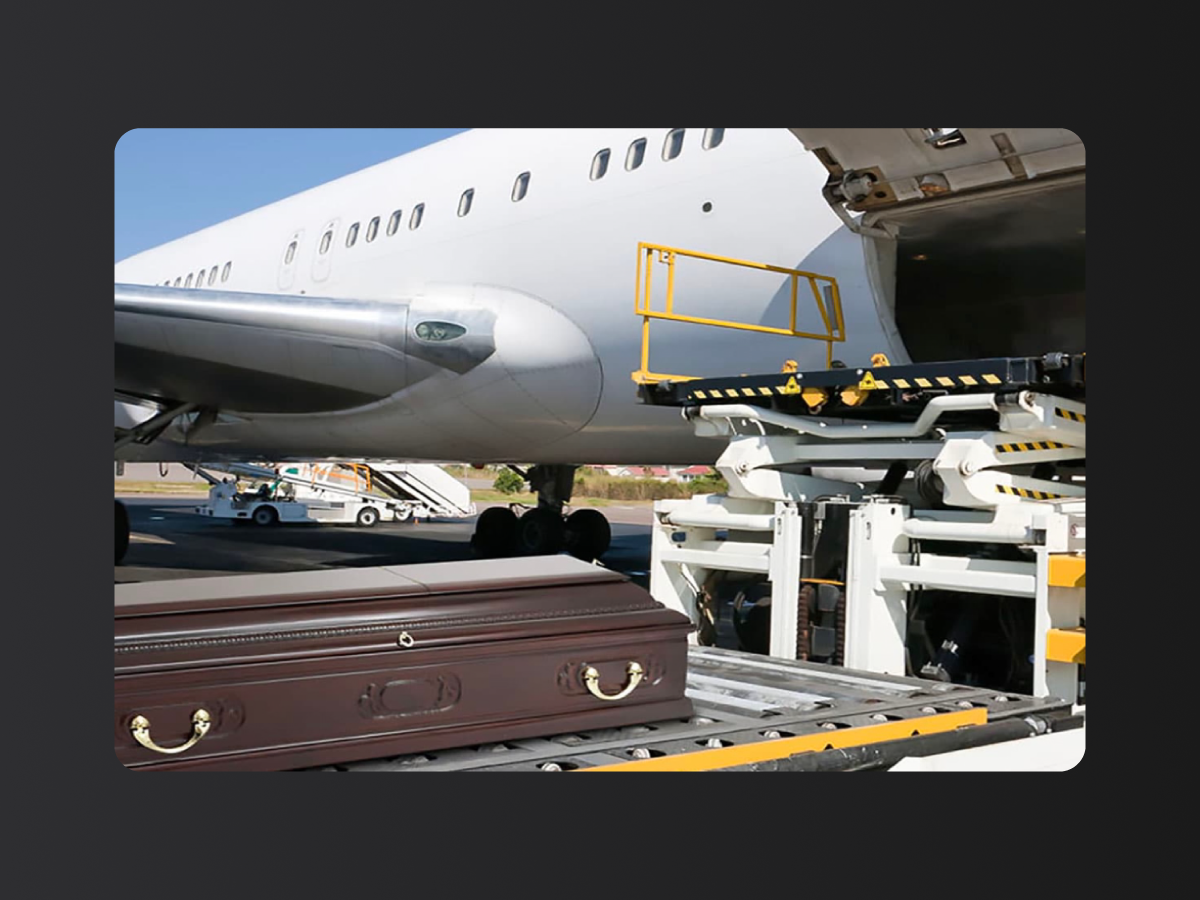 Transport funerar aerian